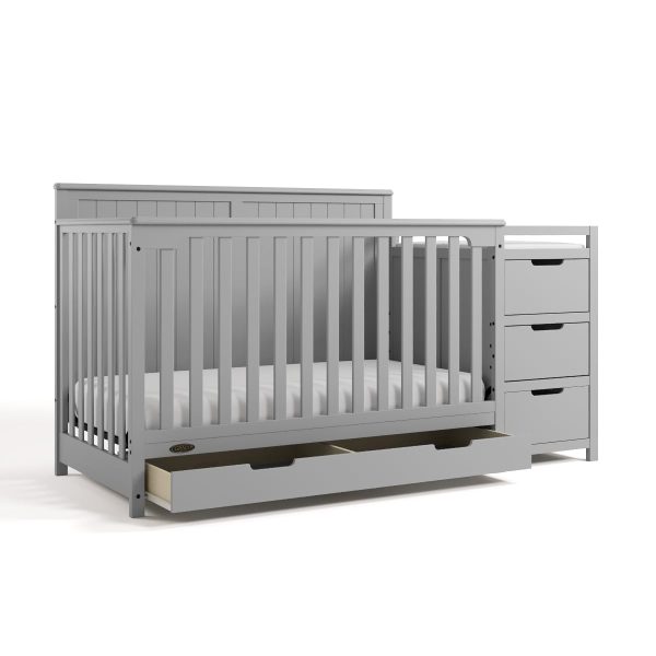 Graco Hadley Convertible Crib & Changer, Gray