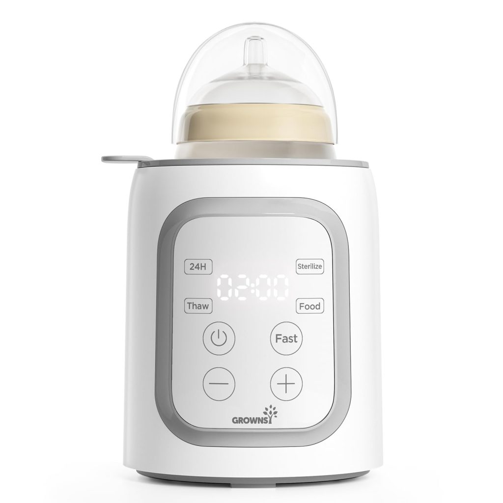 Grownsy Fast Bottle Warmer, 8-in-1, Gray