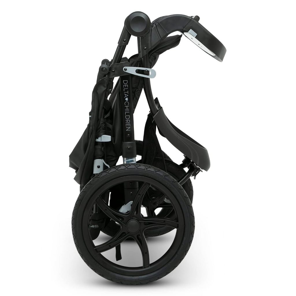Delta Children Apollo Jogging Stroller, Black — view 6