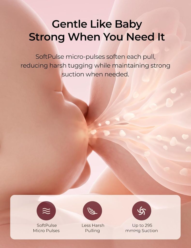 Momcozy Wearable Breast Pump with Heated Flange — view 5