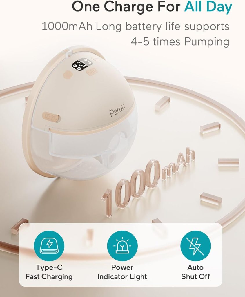 Paruu Wearable Hands-Free Electric Breast Pump, 2 Pack — view 5