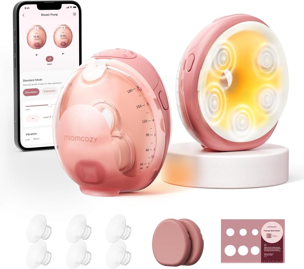Momcozy Wearable Breast Pump with Heated Flange