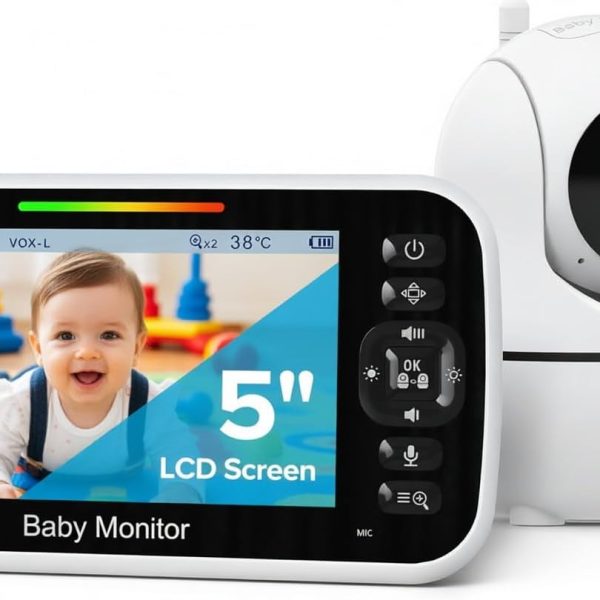 GoodBaby 5″ Baby Monitor with Camera, Audio