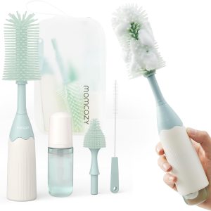 Momcozy Green Baby Bottle Brush Kit