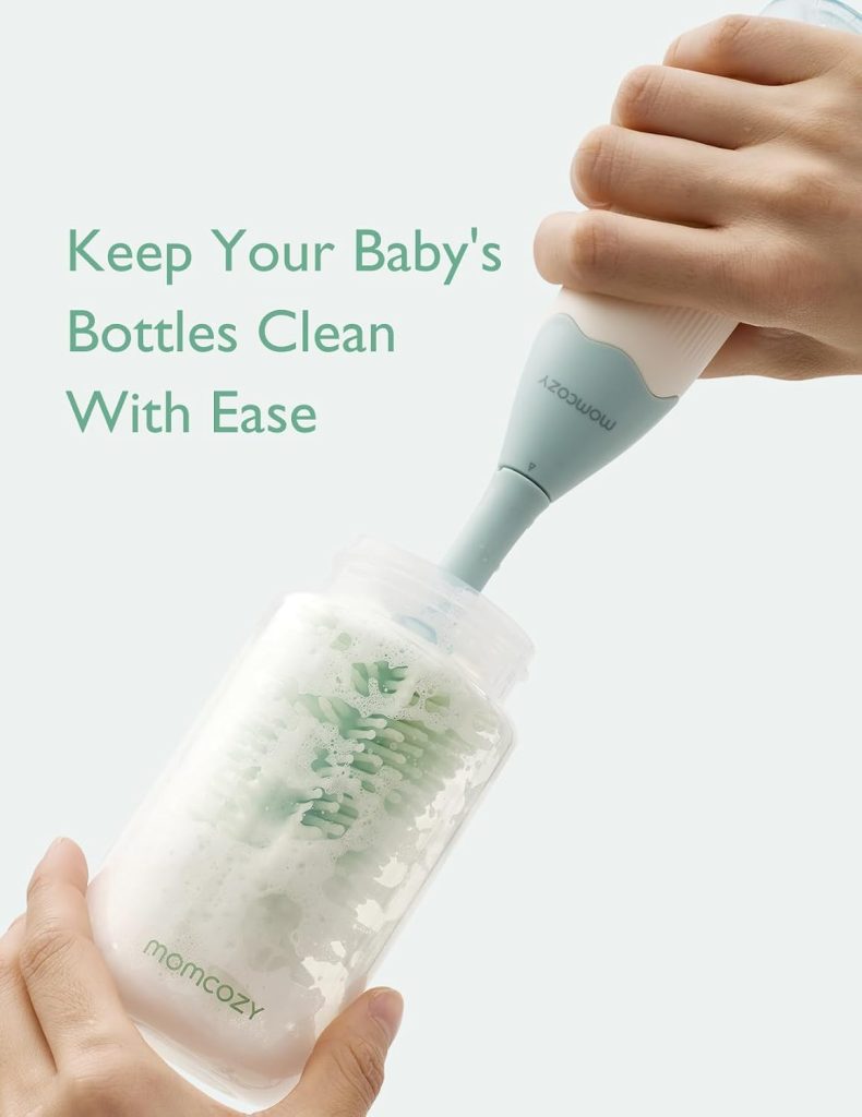 Momcozy Green Baby Bottle Brush Kit — view 6