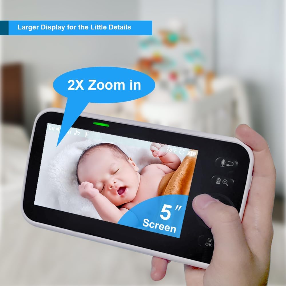 HelloBaby 5″ Video Baby Monitor with Camera — view 8