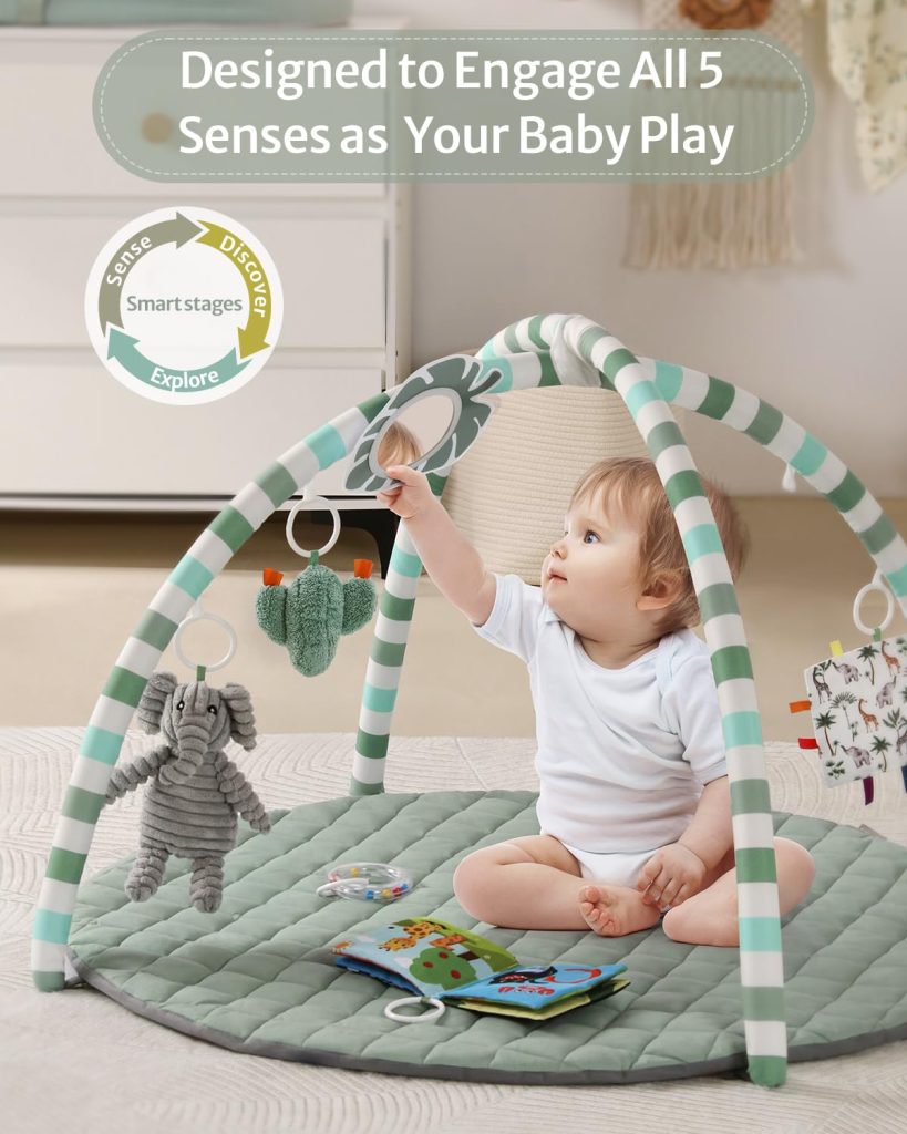 Blissful Diary Baby Play Gym Mat with Toys — view 3