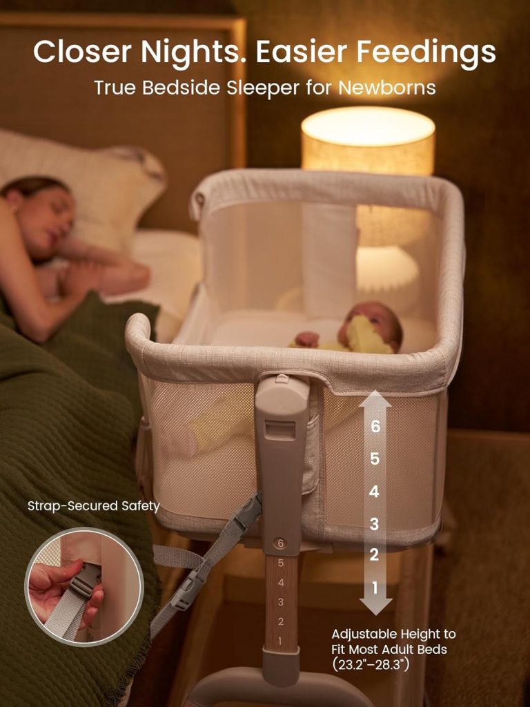 GROWNSY 5-in-1 Baby Bassinet with Manual Rocking — view 2