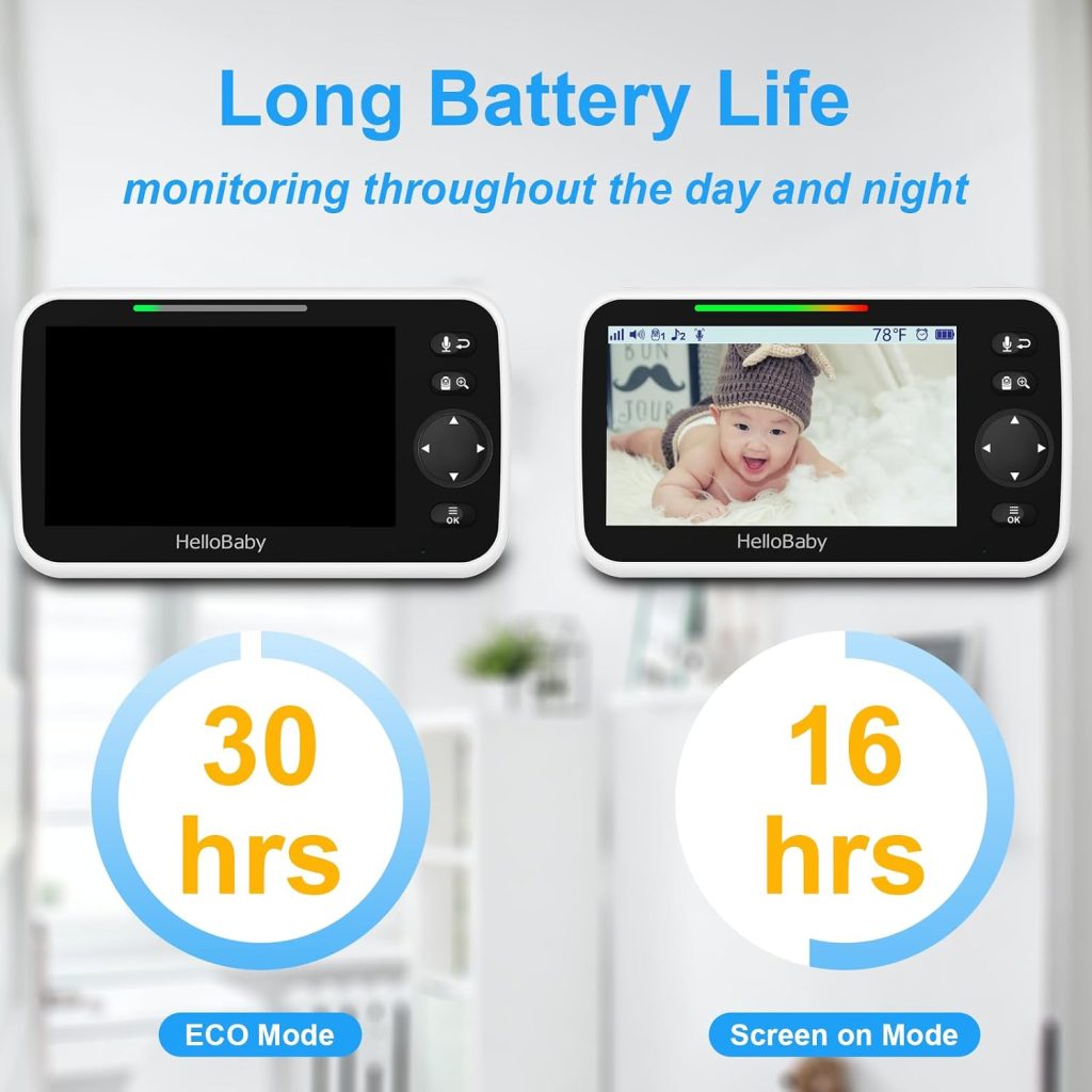 HelloBaby 5″ Video Baby Monitor with Camera — view 3
