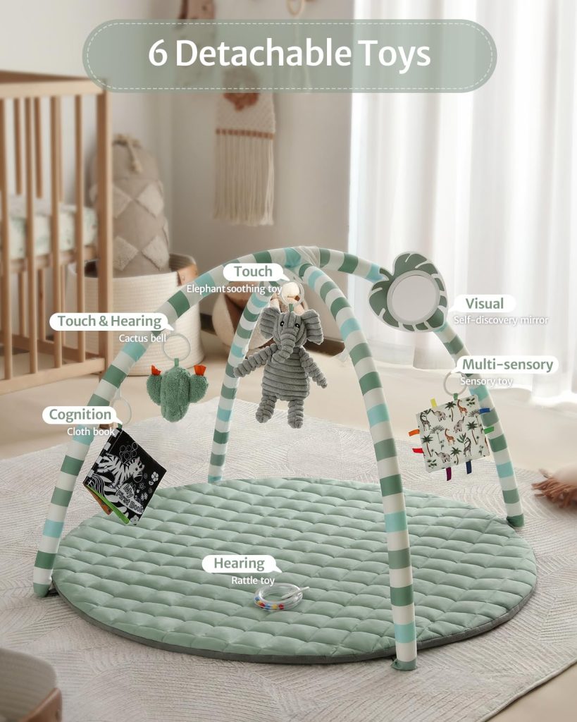 Blissful Diary Baby Play Gym Mat with Toys — view 4