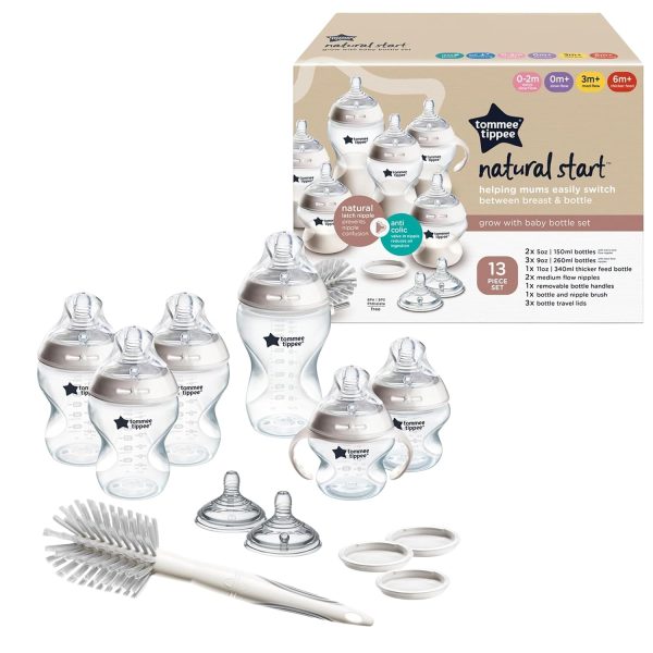 Tommee Tippee Baby Bottle Set with Breast-Like Nipples