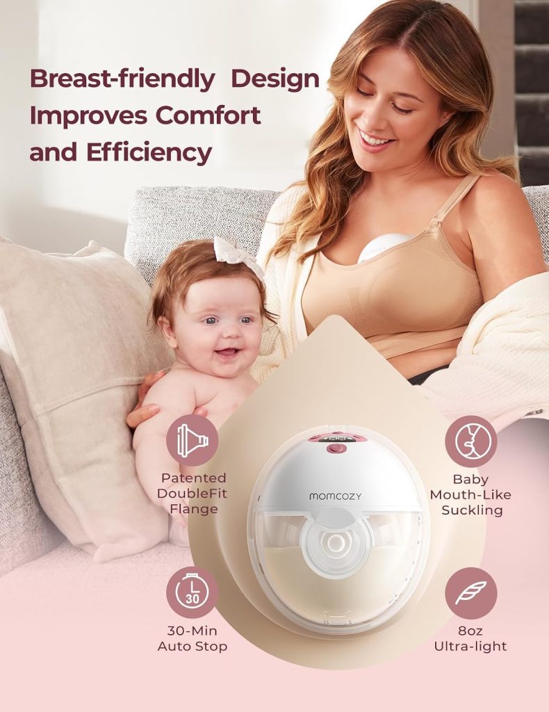 Momcozy M5 App-Controlled Wearable Breast Pump, 2-Pack — view 4