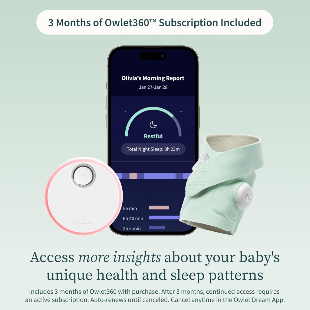 Owlet Dream Sock Baby Monitor with 3-Month Trial — view 2