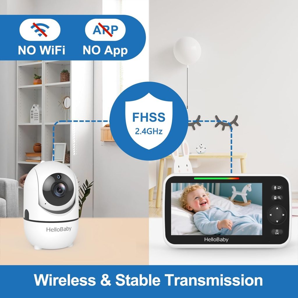 HelloBaby 5″ Video Baby Monitor with Camera — view 5