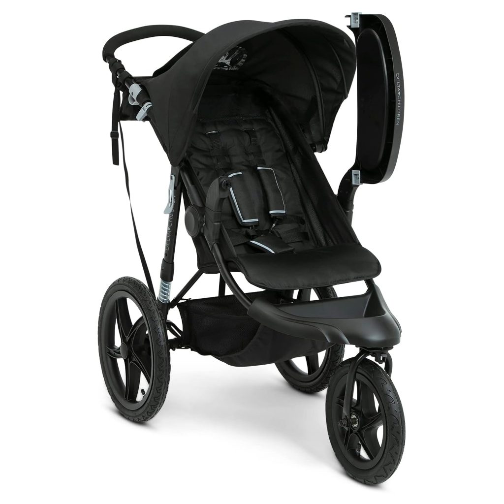 Delta Children Apollo Jogging Stroller, Black — view 8
