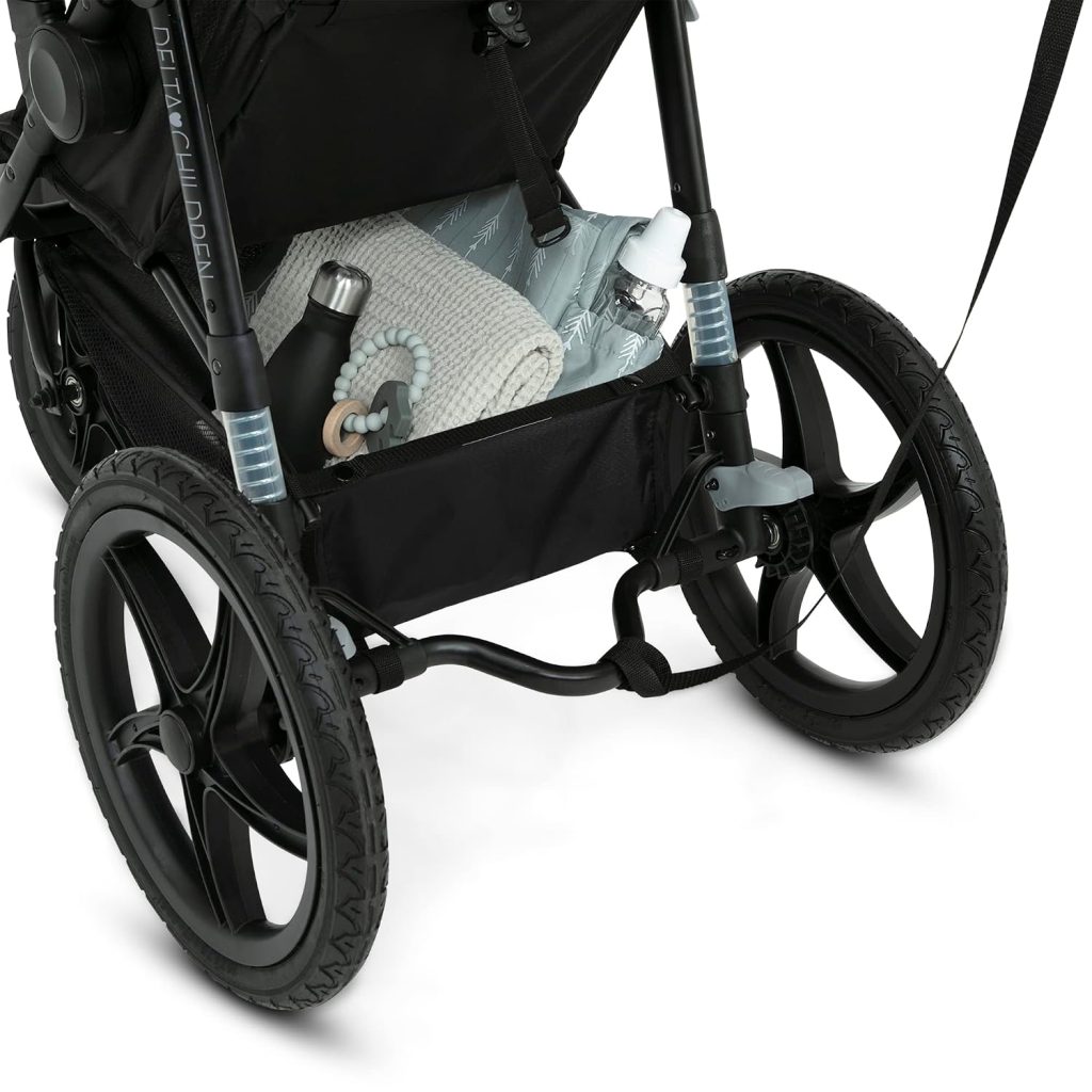 Delta Children Apollo Jogging Stroller, Black — view 5