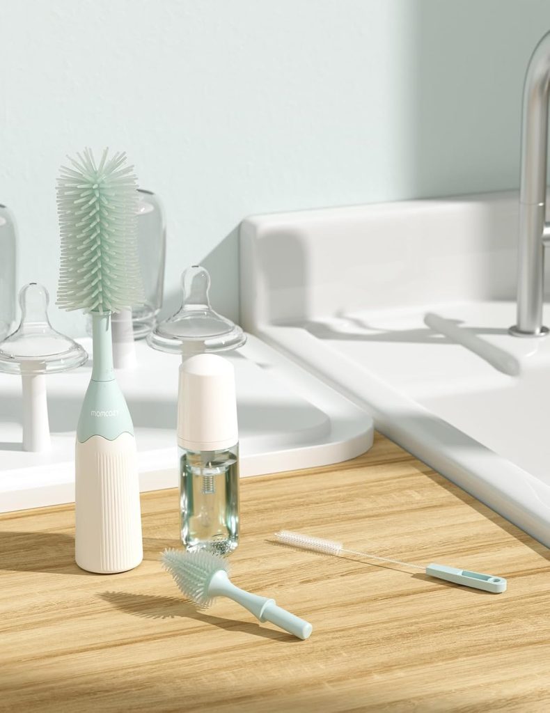 Momcozy Green Baby Bottle Brush Kit — view 7