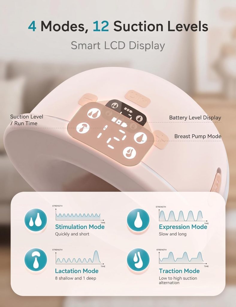 Paruu Wearable Hands-Free Electric Breast Pump, 2 Pack — view 2
