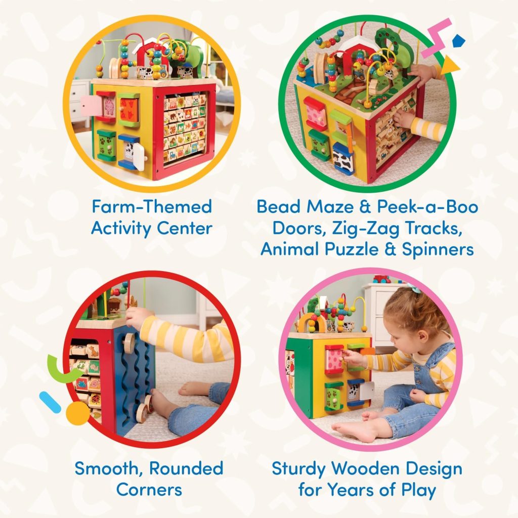 Battat Wooden Activity Cube: 5-Sided Play Center — view 5