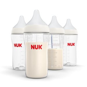 NUK Natural Transition Baby Bottles, 8oz, 4-Pack