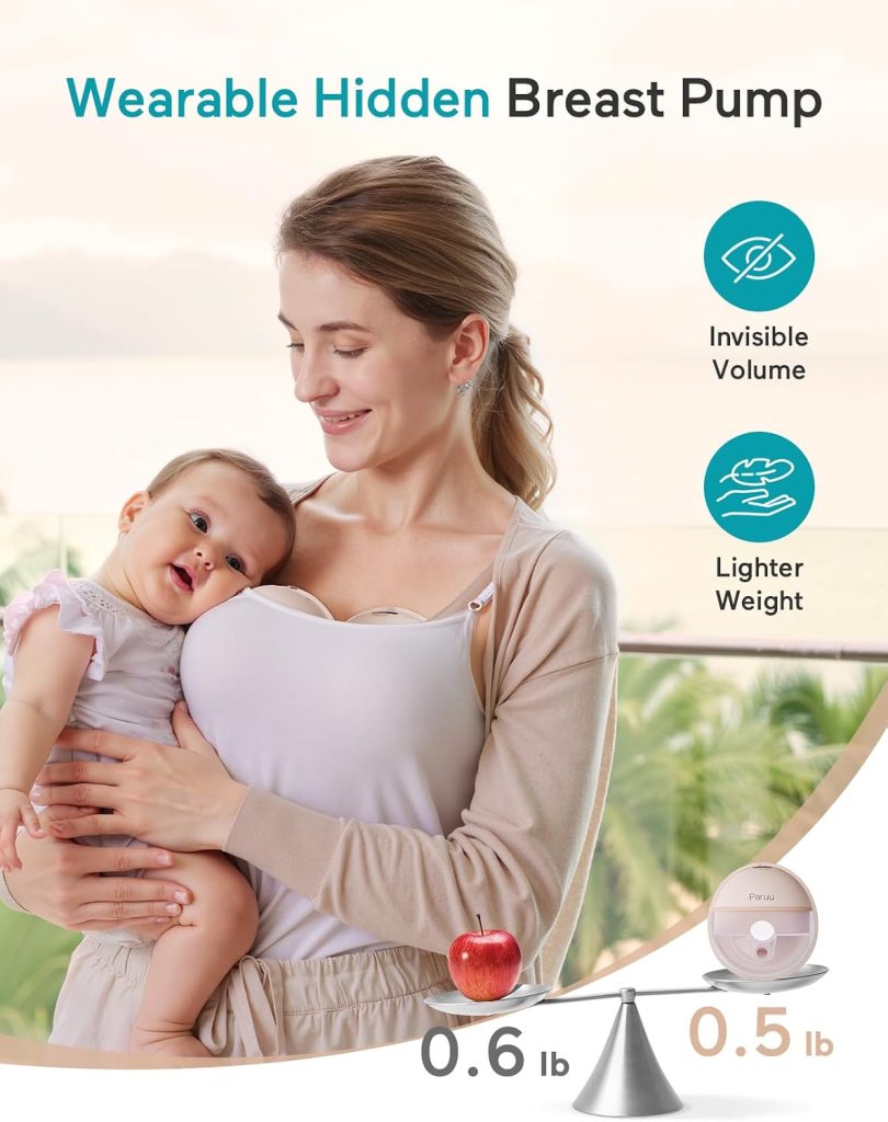 Paruu Wearable Hands-Free Electric Breast Pump, 2 Pack — view 4