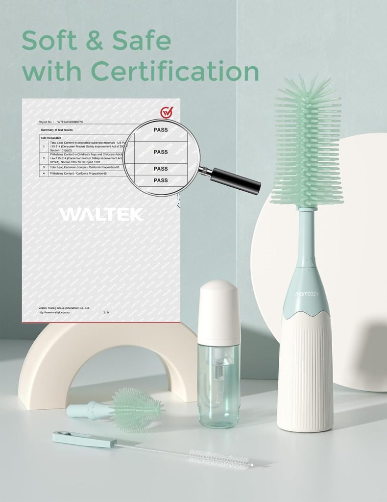 Momcozy Green Baby Bottle Brush Kit — view 5
