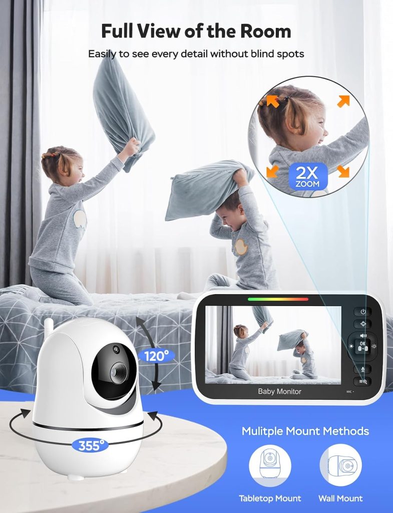 GoodBaby 5″ Baby Monitor with Camera, Audio — view 3