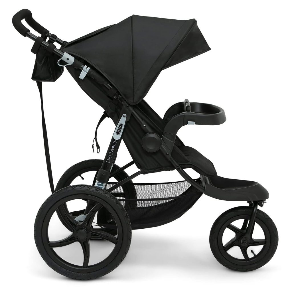 Delta Children Apollo Jogging Stroller, Black — view 3