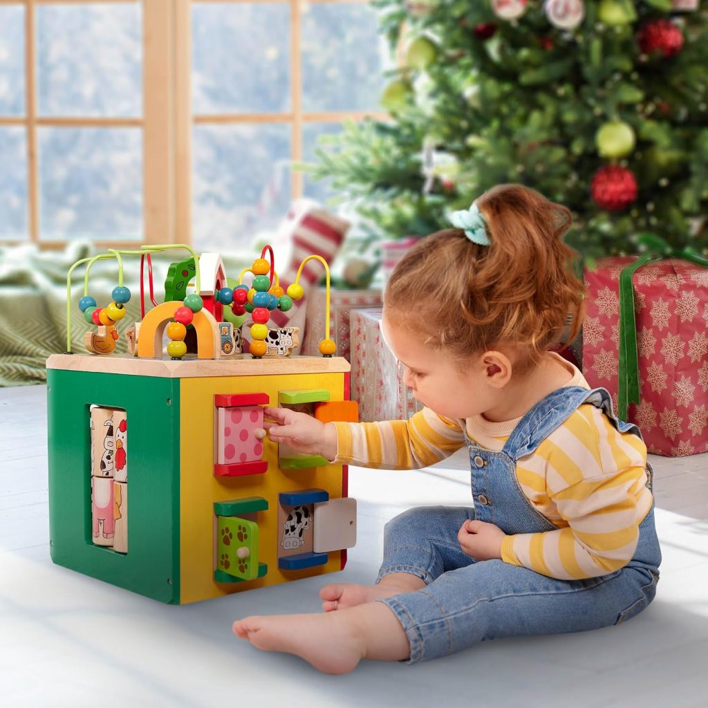 Battat Wooden Activity Cube: 5-Sided Play Center — view 2