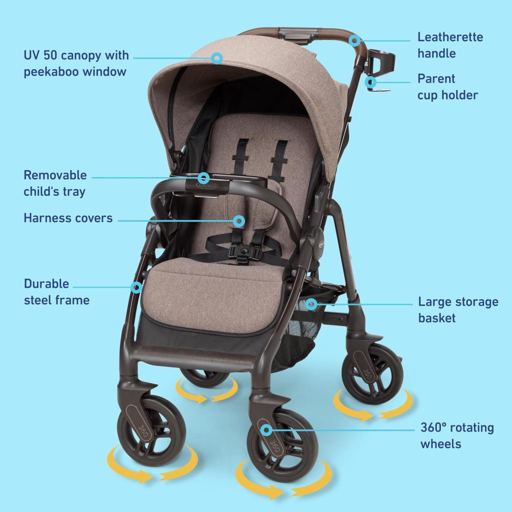 Graco Merge 360 Stroller – Sable — view 7