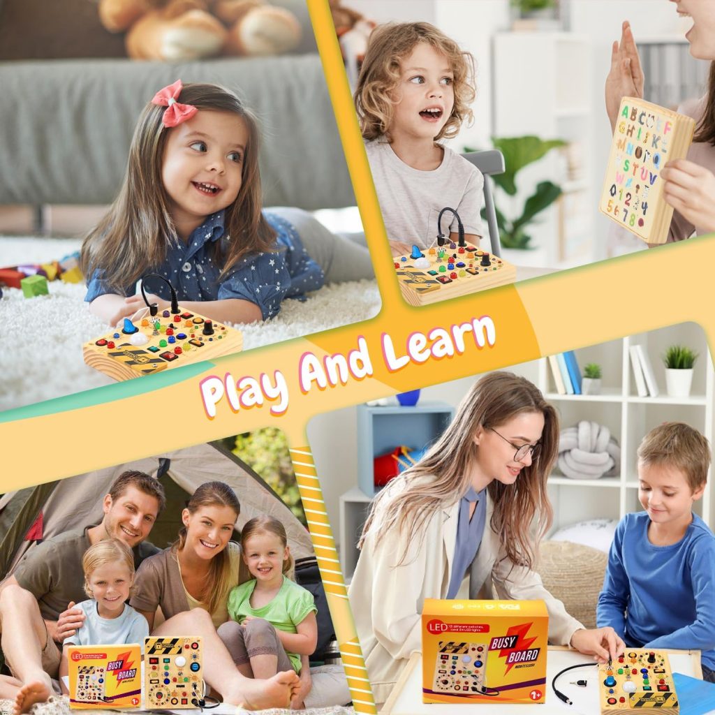 Montessori Busy Board with LED for Toddlers — view 7