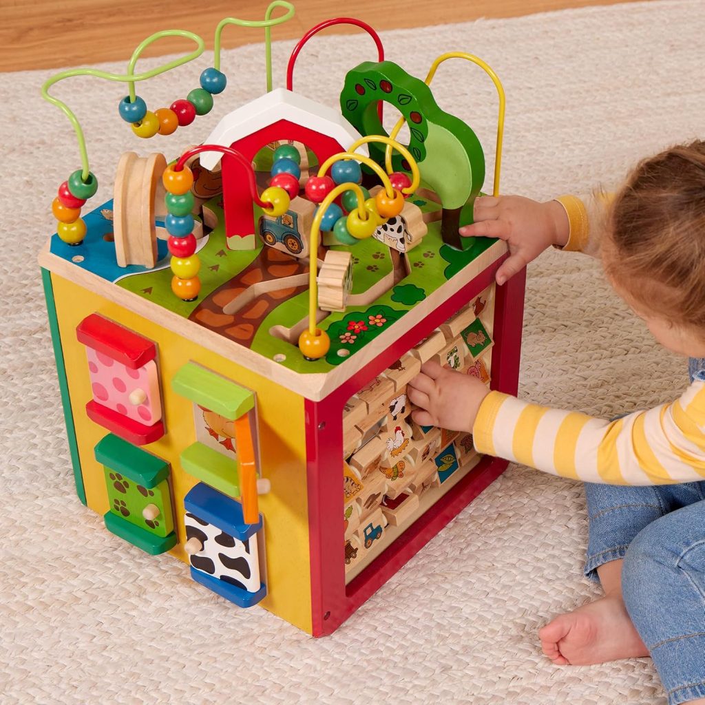 Battat Wooden Activity Cube: 5-Sided Play Center — view 3