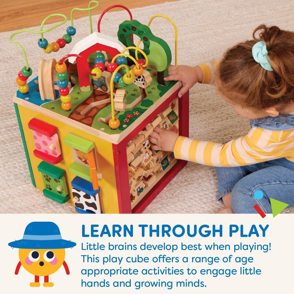 Battat Wooden Activity Cube: 5-Sided Play Center — view 6