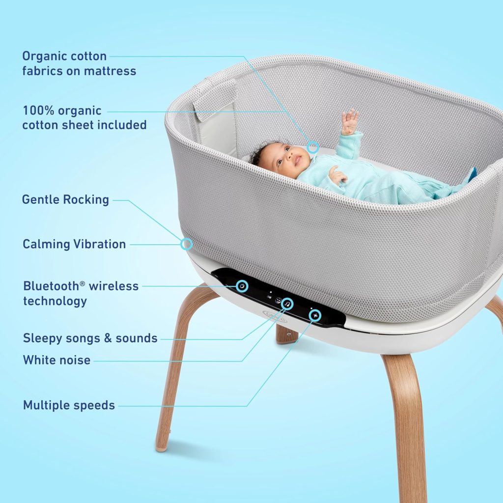 Graco SmartSense Baby Soothing Bassinet — view 6